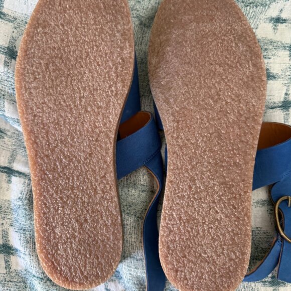 Unworn Gudrun Sjoden Blue Nubuk Sandal - Picture 4 of 7